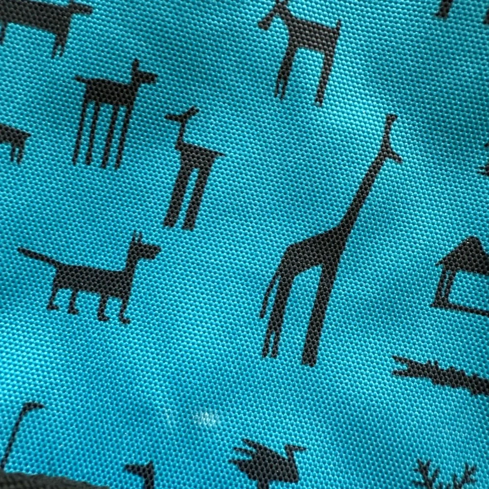 Burton Blue and Black Backpack with Geometric Design RARE PATTERN - Picture 3 of 5